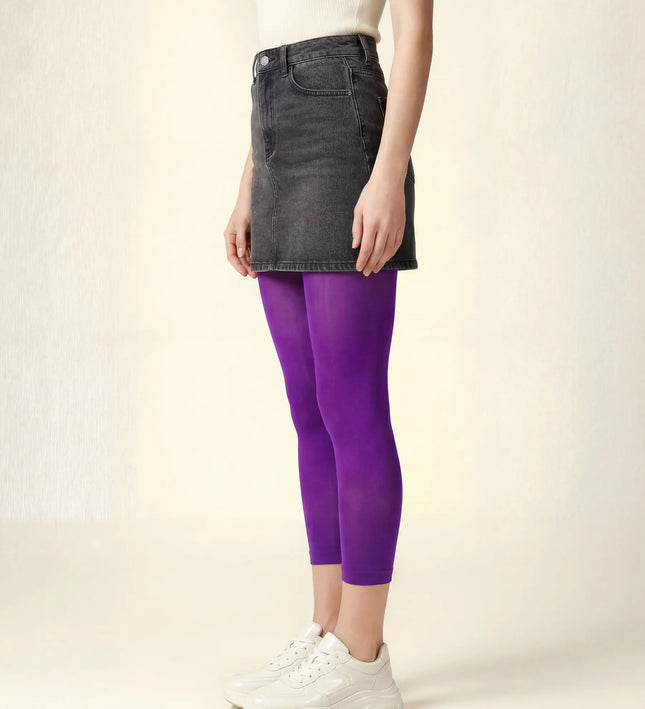 Plum Footless Tights