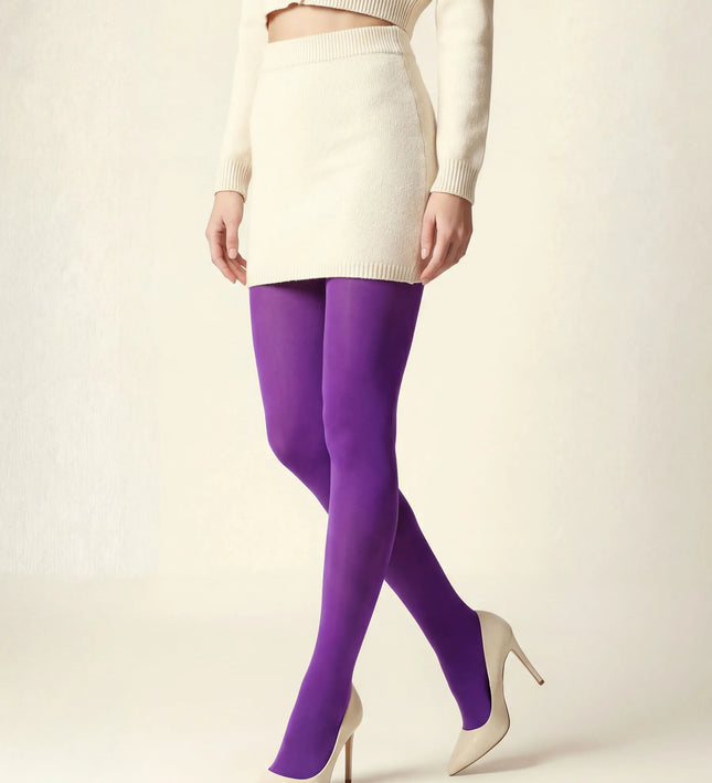 80 Denier Purple Reign Tights