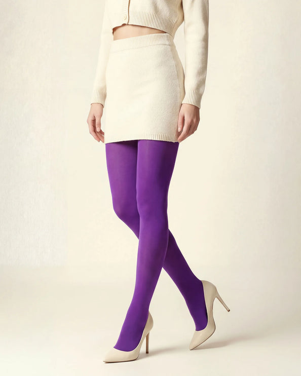80 Denier Purple Reign Tights