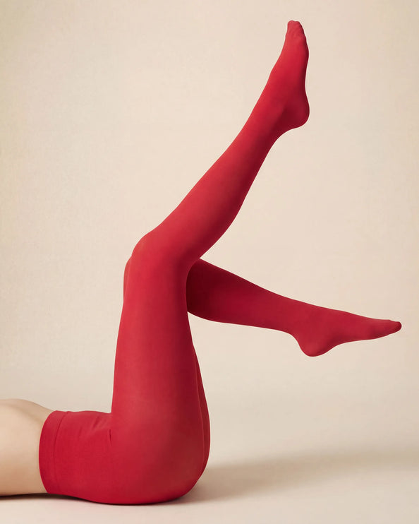 120 Denier Red Passion Tights