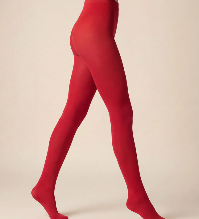 120 Denier Red Passion Tights