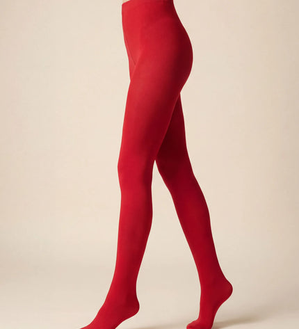 120 Denier Red Passion Tights