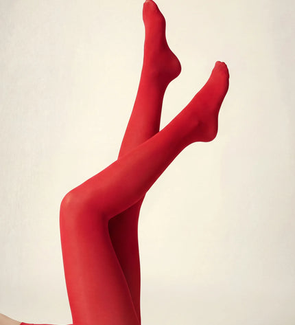 80 Denier Red Passion Tights
