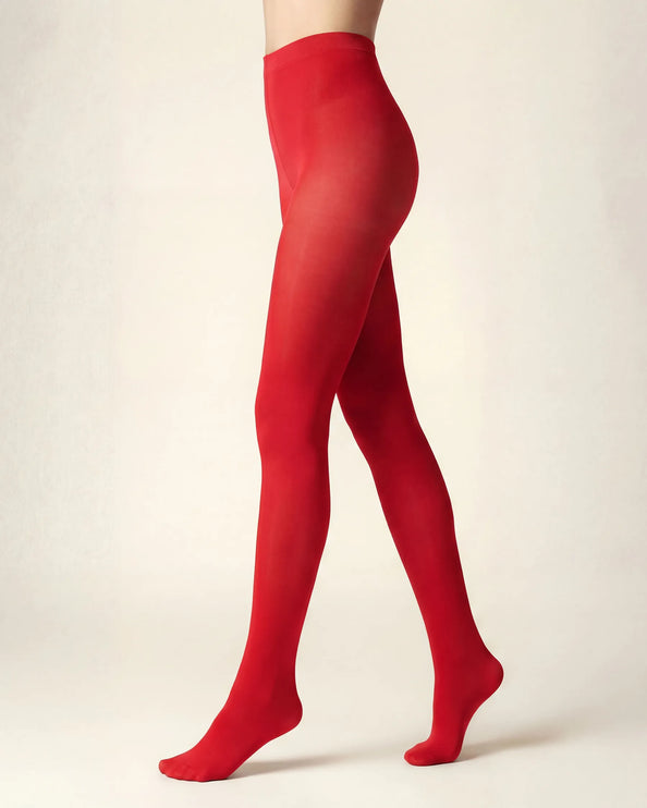 80 Denier Red Passion Tights