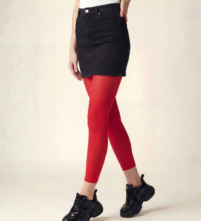 Red Passion Footless Tights