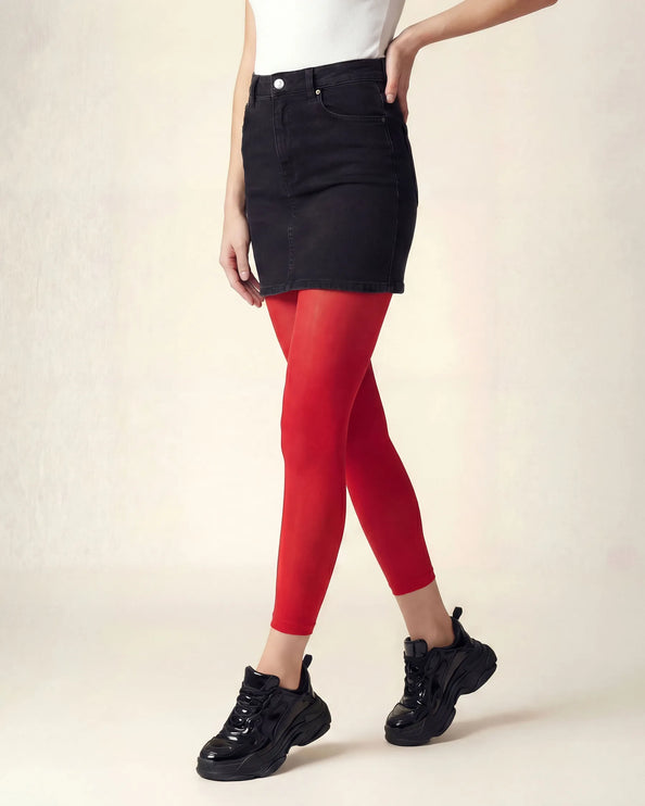 Red Passion Footless Tights