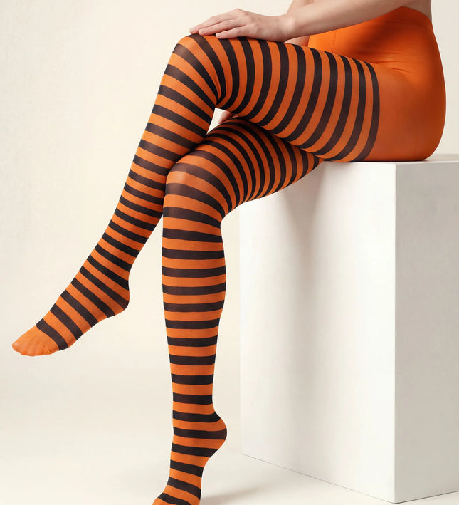 Striped Tights - Pumkin Pie