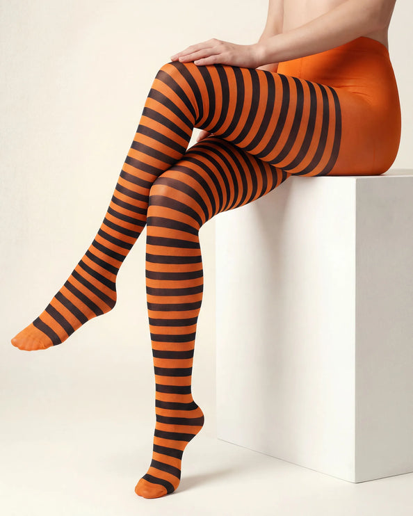 Striped Tights - Pumkin Pie