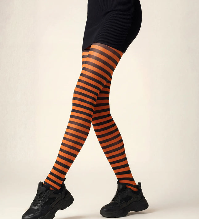 Striped Tights - Pumkin Pie