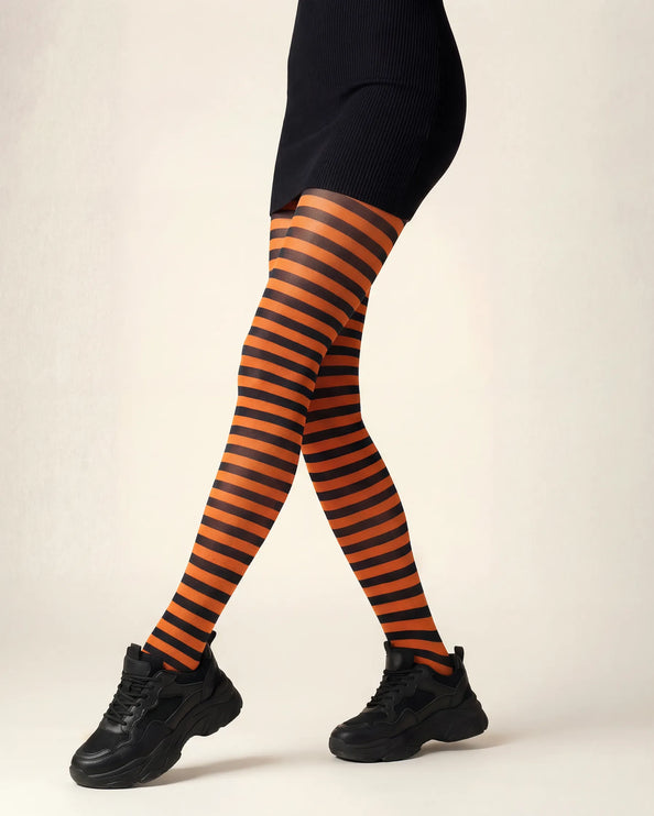 Striped Tights - Pumkin Pie