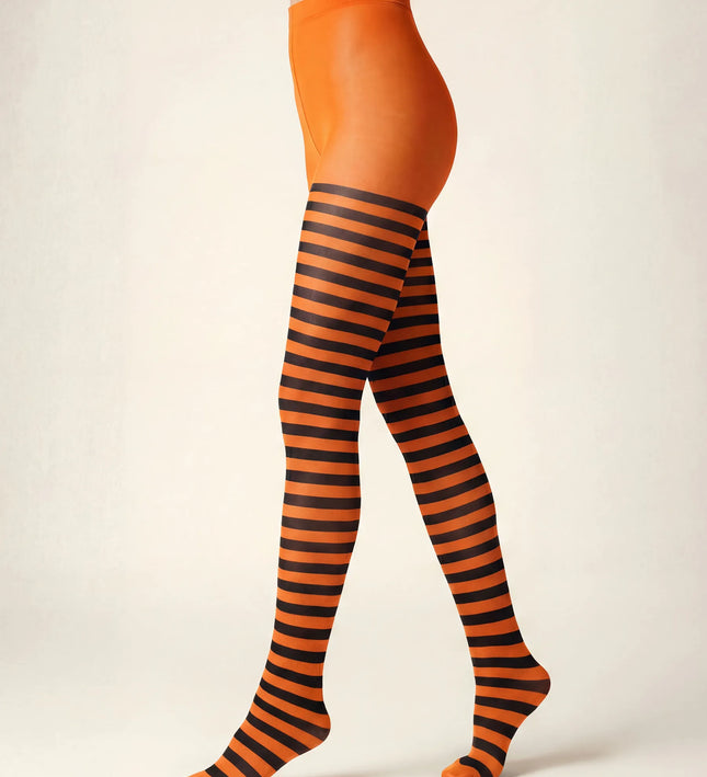 Striped Tights - Pumkin Pie
