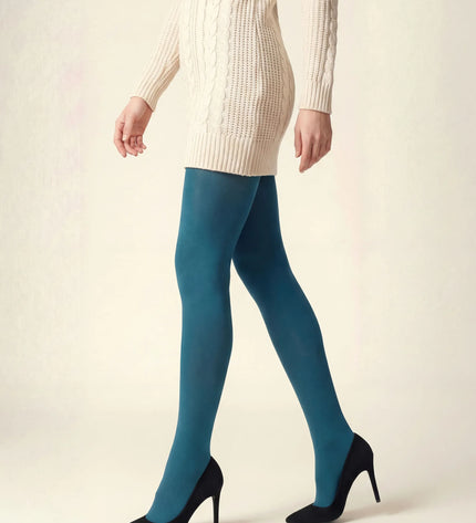 120 Denier Teal Tights