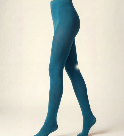 120 Denier Teal Tights