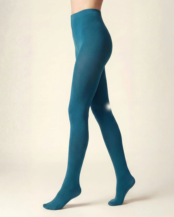 120 Denier Teal Tights