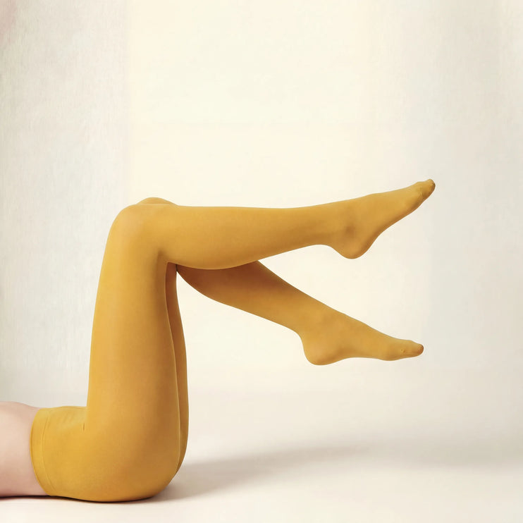120 Denier Yellow Tights
