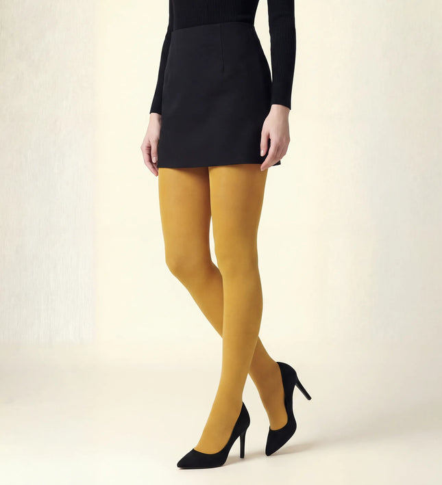 120 Denier Yellow Tights