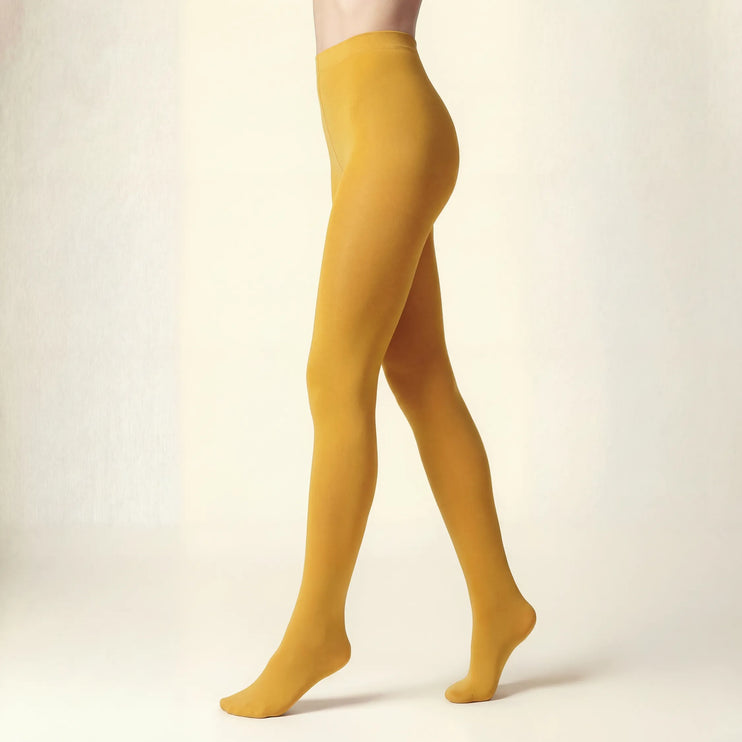 120 Denier Yellow Tights