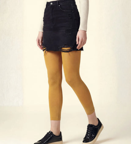 Yellow Footless Tights