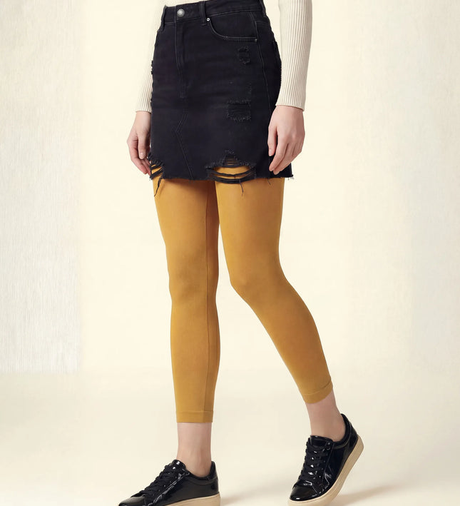 Yellow Footless Tights