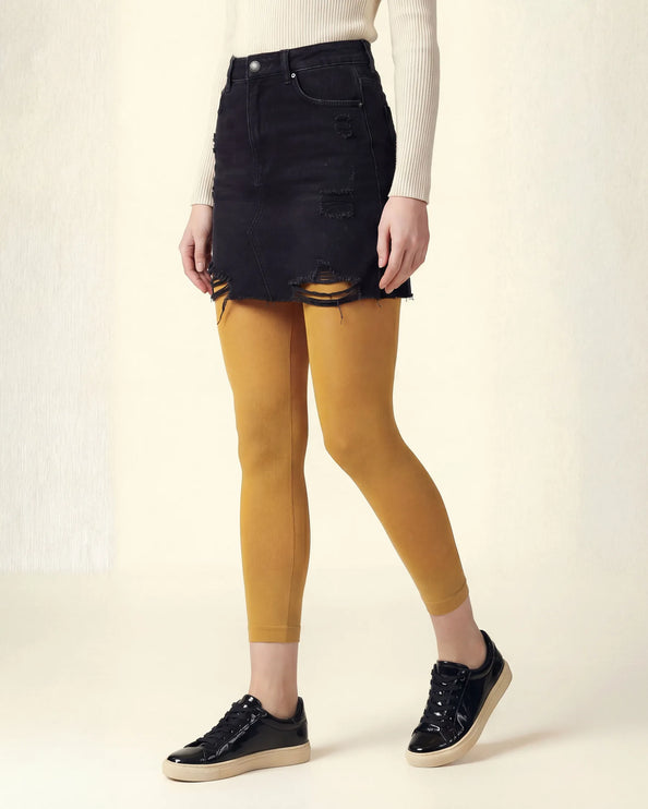 Yellow Footless Tights